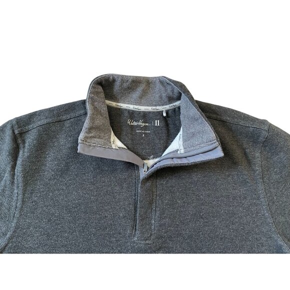 Walter Hagen Golf Sweatshirt Quarter Zip Dark Grey & Orange Mens Small - Picture 3 of 7